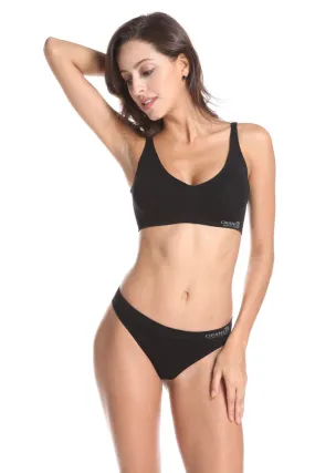 Orange by Fashion Village (Undergarments), FVS-03 Bamboo Thong Underwear